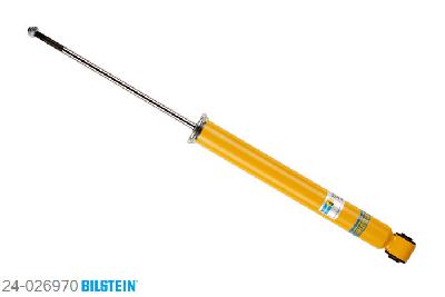 24-026970, Bilstein B6  Sport Schokdemper achteras, BMW 3 (E46), "316 i,  318 d,  318 i,  320 d,  320 i,  323 i,325 i,  328 i,  330 d,  330 i", 10/1999-04/2005, with standard chassis / Front axle serie production spring seat must be used, twin-tube, Standaard lengte, geschikt voor gebruik met verlagingsveren tot -40mm