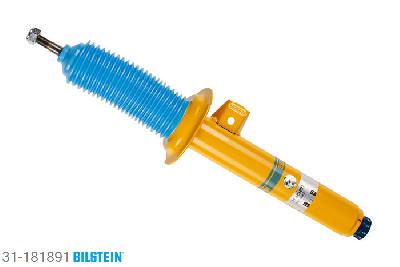 31-181891, Bilstein B6  adjustable10 Schokdemper vooras rechts, BMW 3 Touring (E46), "316 i,  318 d,  318 i,  320 d,  320 i,  325 i,328 i,  330 d,  330 i", 06/2000-02/2005, with standard chassis, with M-technics, Standaard lengte, geschikt voor gebruik met verlagingsveren tot -40mm