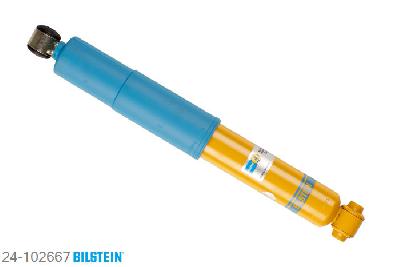 24-102667, Bilstein B6  Sport Schokdemper achteras, Fiat STILO Multi Wagon (192), "1.4 16V,  1.6 16V,  1.8,  1.8 16V,  1.9 D,1.9 D Multijet,  1.9 JTD", 01/2004-08/2008, Standaard lengte, geschikt voor gebruik met verlagingsveren tot -40mm