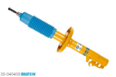 35-040408, Bilstein B6  Sport Schokdemper vooras, Ford SIERRA Hatchback (GBC, GBG), "1.6,  1.6 i,  1.8,  1.8 TD,  2.0,  2.0 i,2.0 i CAT,  2.3 D,  2.8,  2.8 i,  2.9 i", 01/1987-02/1993, Standaard lengte, geschikt voor gebruik met verlagingsveren tot -40mm