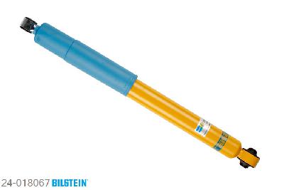 24-018067, Bilstein B6  Sport Schokdemper achteras, Ford SIERRA Hatchback (GBC, GBG), "1.6,  1.6 i,  1.8,  1.8 TD,  2.0,  2.0 i,2.0 i CAT,  2.3 D,  2.8,  2.8 i,  2.9 i", 01/1987-02/1993, Standaard lengte, geschikt voor gebruik met verlagingsveren tot -40mm
