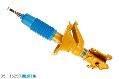 35-115298, Bilstein B6  Sport Schokdemper vooras links, Honda CIVIC VII Saloon (EU), 1.2,  1.3 IMA,  1.4,  1.6,  1.7,  1.8,  2.0, 02/2001-09/2005, Front axle thread: M16, Standaard lengte, geschikt voor gebruik met verlagingsveren tot -40mm