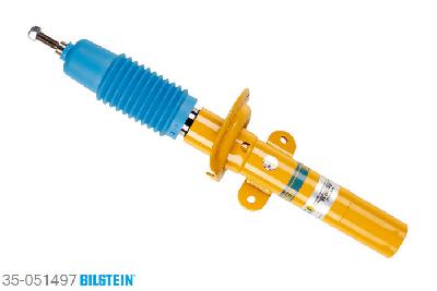 35-051497, Bilstein B6  Sport Schokdemper vooras, Jaguar X-TYPE (CF1), 2.0 D,  2.0 V6,  2.2 D,  2.5 V6,  3.0 V6, 06/2001-11/2009, front wheel drive, Standaard lengte, geschikt voor gebruik met verlagingsveren tot -40mm