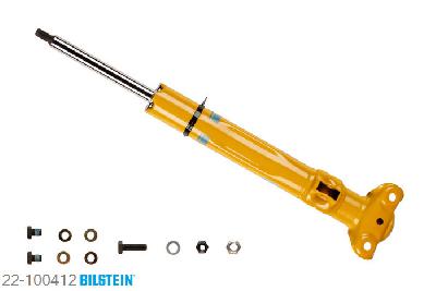 22-100412, Bilstein B6  Sport Schokdemper vooras, Mercedes 190 (W201), "2.0,  2.3,  2.3 E,  2.6,  D 2.0,  D 2.5,E 1.8,  E 2.0,  E 2.3,  E 2.3-16,  E 2.5-16,E 2.6,  E Evolution II 2.5,  Turbo-D 2.5", 10/1982-08/1993, Rear axle without ride height adjustment, Standaard lengte, geschikt voor gebruik met verlagingsveren tot -40mm