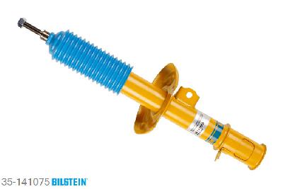 35-141075, Bilstein B6  Sport Schokdemper vooras rechts, Opel CORSA C (F08, F68), "1.0,  1.2,  1.2 Twinport,  1.3 CDTI,  1.4,1.4 Twinport,  1.6,  1.7 CDTI,  1.7 DI,1.7 DTI,  1.8", 09/2000-, with standard chassis / Rear axle thread: M10, Standaard lengte, geschikt voor gebruik met verlagingsveren tot -40mm