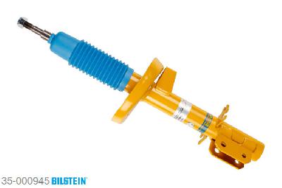 35-000945, Bilstein B6  Sport Schokdemper vooras, Opel OMEGA A Estate (66_, 67_), "1.8,  1.8 N,  1.8 S,  2.0,  2.0 i,  2.3 D,2.3 TD,  2.3 TD Interc.,  2.4 i,  2.6,2.6 i,  3.0,  3.0 24V,  3.0 CAT", 03/1987-04/1994, without ride height adjustment, Standaard lengte, geschikt voor gebruik met verlagingsveren tot -40mm