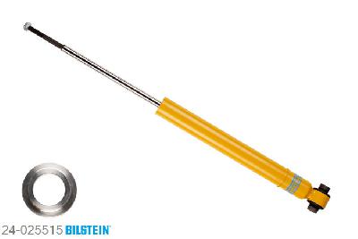 24-025515, Bilstein B6  Sport Schokdemper achteras, Opel VECTRA B Hatchback (38_), "1.6 i,  1.6 i 16V,  1.7 TD,  1.8 i 16V,2.0 DI 16V,  2.0 DTI 16V,  2.0 i,2.0 i 16V,  2.2 DTI 16V,  2.2 i 16V,  2.5,2.5 i V6,  2.6 i V6", 10/1995-07/2003, with standard chassis, with off-road suspension / Rear axle without ride height adjustment, Standaard lengte, geschikt voor gebruik met verlagingsveren tot -40mm