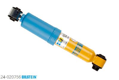 24-020756, Bilstein B6  Sport Schokdemper achteras, Peugeot 106 I (1A, 1C), 1.0,  1.1,  1.3,  1.4,  1.4 D,  1.5 D,  1.6, 08/1991-04/1996, Front axle charakteristic: 96/46, Length: 575 mm / Rear axle charakteristic: 360/130, Length: 316 mm, Standaard lengte, geschikt voor gebruik met verlagingsveren tot -40mm