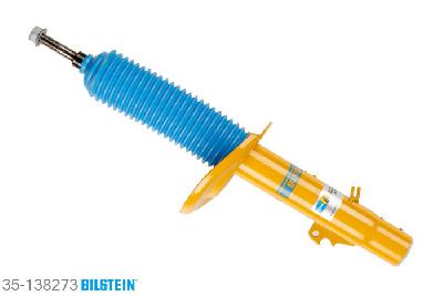 35-138273, Bilstein B6  Sport Schokdemper vooras rechts, Peugeot 207 (WA_, WC_), "1.4,  1.4 16V,  1.4 Bioflex,  1.4 HDi,1.6 16V,  1.6 16V RC,  1.6 16V Turbo,1.6 16V VTi,  1.6 Flex,  1.6 HDi,  1.9 D,2.0 HDi", 02/2006-, with standard chassis / Front axle strutdiameter 47 mm, Standaard lengte, geschikt voor gebruik met verlagingsveren tot -40mm