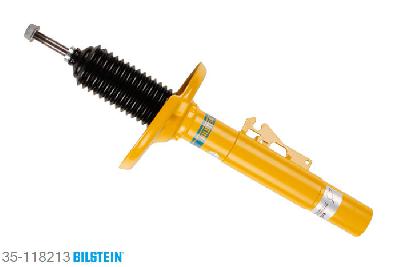 35-118213, Bilstein B6  Sport Schokdemper vooras, Porsche 911 Convertible (997), 3.6 Carrera,  3.8 Carrera GTS,  3.8 Carrera S, 04/2005-, with standard chassis, without sport chassis, without PASM, Standaard lengte, geschikt voor gebruik met verlagingsveren tot -40mm