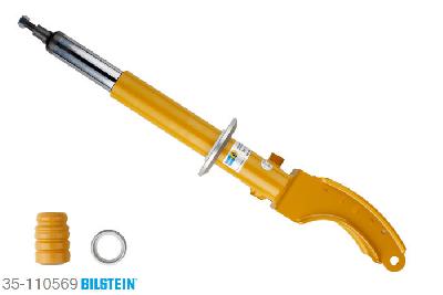 35-110569, Bilstein B6  Sport Schokdemper vooras rechts, Porsche CAYENNE (955), "3.0 TDI,  3.2,  3.2 S4,  3.6,  S 4.5,  S 4.8,Turbo 4.5,  Turbo S 4.5,  Turbo S 4.8", 08/2008-, without pneumatic suspension, Standaard lengte, geschikt voor gebruik met verlagingsveren tot -40mm