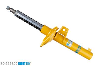 35-229865, Bilstein B6  Sport Schokdemper vooras, Seat LEON (5F_), "1.2 TSI,  1.4 TSI,  1.6 TDI,  1.8 TFSI,2.0 TDI", 09/2012-, mark: G01, G02, 0N1, rigid axle / Front axle strutdiameter 50 mm, Standaard lengte, geschikt voor gebruik met verlagingsveren tot -40mm