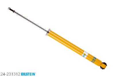 24-231312, Bilstein B6  Sport Schokdemper achteras, Skoda RAPID, 1.2,  1.2 TSI,  1.4 TSI,  1.6 TDI, 07/2012-, with standard chassis / Rear axle without ride height adjustment, Standaard lengte, geschikt voor gebruik met verlagingsveren tot -40mm