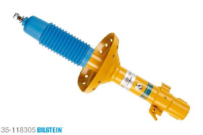 35-118305, Bilstein B6  Sport Schokdemper vooras links, Subaru LEGACY IV Estate (B13_), "2.0,  2.0 D,  2.0 Turbo AWD,  2.0 Turbo HP AWD,2.0 Turbo R AWD,  2.5,  2.5 STI AWD,2.5 T AWD,  2.5 Turbo R,  3.0", 09/2003-, without off-road suspension, mark: BP, not for: Outback, Standaard lengte, geschikt voor gebruik met verlagingsveren tot -40mm