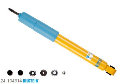 24-104814, Bilstein B6  4600 Schokdemper achteras, Toyota LAND CRUISER (J12), 2.7,  3.0 D,  4.5 D, 09/2002-02/2010, without electronic suspension control, Standaard lengte, geschikt voor gebruik met verlagingsveren tot -40mm