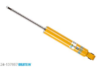 24-137867, Bilstein B6  Sport Schokdemper achteras, VW EOS (1F7), "1.4 TSI,  1.6 FSI,  2.0 FSI,  2.0 TDI,2.0 TDI 16V,  2.0 TFSI,  2.0 TSI,  3.2 V6,3.6 V6", 06/2006-, Standaard lengte, geschikt voor gebruik met verlagingsveren tot -40mm