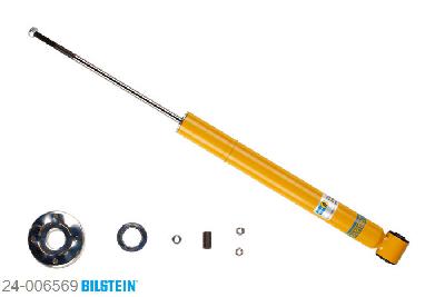 24-006569, Bilstein B6  Sport Schokdemper achteras, VW GOLF III (1H1), "1.0,  1.3 CL,  1.4,  1.6,  1.8,  1.9 D,1.9 SDI,  1.9 TD,GTD,  1.9 TDI,  2.0,2.0 GL,  2.0 GTI 16V,  2.8 VR6", 01/1992-09/1997, for vehicles with Basisachse only / Rear axle Height Adjustable, Standaard lengte, geschikt voor gebruik met verlagingsveren tot -40mm