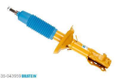 35-043959, Bilstein B6  Sport Schokdemper vooras, VW GOLF III (1H1), "1.3 CL,  1.4,  1.6,  1.8,  1.9 D,  1.9 SDI,1.9 TD,GTD", 08/1991-08/1997, for vehicles with Basisachse only, mono-tube, Standaard lengte, geschikt voor gebruik met verlagingsveren tot -40mm