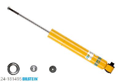 24-181495, Bilstein B6  Sport Schokdemper achteras, VW POLO Coupe (86C, 80), "1.0,  1.1,  1.3,  1.3 CAT,  1.3 D,1.3 G40", 10/1981-09/1994, Standaard lengte, geschikt voor gebruik met verlagingsveren tot -40mm