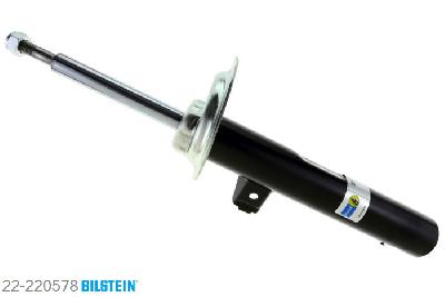 22-220578, Bilstein B4  Gas Schokdemper vooras links, BMW 3 Touring (E46), 325 xi,  330 xd,  330 xi, 06/2000-02/2005, with standard chassis, Standaard lengte, geschikt voor gebruik met verlagingsveren tot -30mm