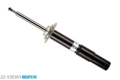 22-138361, Bilstein B4  Gas Schokdemper vooras, BMW 5 (E60), "3.0,  520d,  520i,  523i,  525d,  525i,  530 d,
530d,  530i,  535d", 09/2004-03/2010, with standard chassis, Standaard lengte, geschikt voor gebruik met verlagingsveren tot -30mm