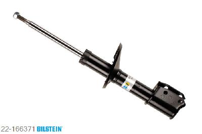 22-166371, Bilstein B4  Gas Schokdemper vooras, Dacia SANDERO, "1.2 16V,  1.2 16V Bifuel,  1.4,  1.4 MPI LPG,1.5 dCi,  1.6,  1.6 MPI 85", 06/2008-, Standaard lengte, geschikt voor gebruik met verlagingsveren tot -30mm