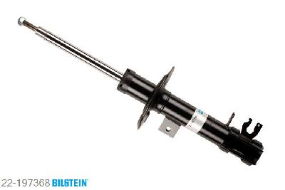 22-197368, Bilstein B4  Gas Schokdemper vooras rechts, Fiat 500, 0.9,  1.2,  1.2 LPG,  1.3 D Multijet,  1.4, 10/2007-, Opening Temperature Shorten by, mark: ZFA, Standaard lengte, geschikt voor gebruik met verlagingsveren tot -30mm
