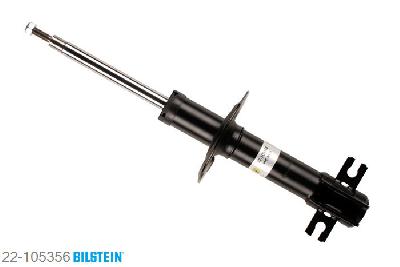 22-105356, Bilstein B4  Gas Schokdemper vooras, Fiat PUNTO (188), "1.3 JTD 16V,  1.4,  1.4 Flex,  1.8 130 HGT,1.8 Flex,  1.9 DS 60,  1.9 JTD,  1.9 JTD 80", 09/1999-, Standaard lengte, geschikt voor gebruik met verlagingsveren tot -30mm