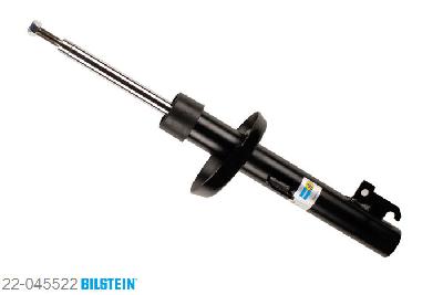 22-045522, Bilstein B4  Gas Schokdemper vooras, Ford FIESTA Box (FVD), 1.8 D,  1.8 TD, 03/1989-12/1995, Front axle strutdiameter 45,5 mm, Standaard lengte, geschikt voor gebruik met verlagingsveren tot -30mm