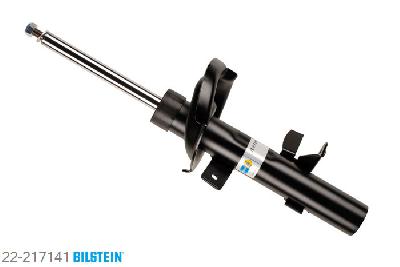 22-217141, Bilstein B4  Gas Schokdemper vooras rechts, Ford FOCUS III, "1.0 EcoBoost,  1.6,  1.6 EcoBoost,1.6 Flexifuel,  1.6 LPG,  1.6 TDCi,  1.6 Ti,2.0 TDCi", 04/2011-, with standard chassis, Standaard lengte, geschikt voor gebruik met verlagingsveren tot -30mm