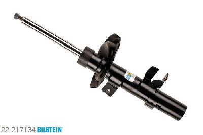 22-217134, Bilstein B4  Gas Schokdemper vooras links, Ford FOCUS III, "1.0 EcoBoost,  1.6,  1.6 EcoBoost,1.6 Flexifuel,  1.6 LPG,  1.6 TDCi,  1.6 Ti,2.0 TDCi", 04/2011-, with standard chassis, Standaard lengte, geschikt voor gebruik met verlagingsveren tot -30mm