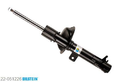 22-051226, Bilstein B4  Gas Schokdemper vooras links, Ford FOCUS Saloon (DFW), "1.4 16V,  1.6 16V,  1.8 16V,  1.8 TDCi,1.8 TDdi,  1.8 Turbo DI / TDDi,  2.0 16V", 02/1999-03/2005, Standaard lengte, geschikt voor gebruik met verlagingsveren tot -30mm