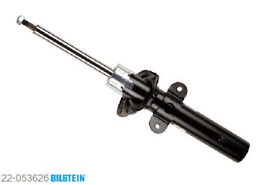 22-053626, Bilstein B4  Gas Schokdemper vooras, Jaguar X-TYPE (CF1), 2.0 D,  2.0 V6,  2.2 D,  2.5 V6,  3.0 V6, 06/2001-11/2009, with sports suspension, all-wheel drive, Standaard lengte, geschikt voor gebruik met verlagingsveren tot -30mm