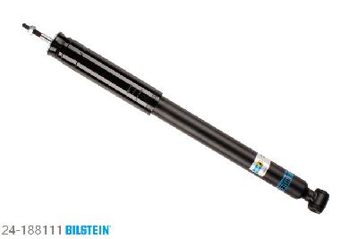 24-188111, Bilstein B4  Gas Schokdemper achteras, Mercedes C-CLASS (W203), "C 180,  C 180 Kompressor,  C 200 CDI,C 200 CGI Kompressor,  C 200 Kompressor,C 220 CDI,  C 230,  C 230 Kompressor,C 240,  C 270 CDI,  C 280,  C 3.5,  C 320,C 320 CDI,  C 350", 05/2000-02/2007, with off-road suspension, Standaard lengte, geschikt voor gebruik met verlagingsveren tot -30mm