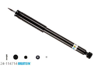 24-114714, Bilstein B4  Gas Schokdemper achteras, Mercedes C-CLASS (W203), "C 180,  C 180 Kompressor,  C 200 CDI,C 200 CGI Kompressor,  C 200 Kompressor,C 220 CDI,  C 230,  C 230 Kompressor,C 240,  C 270 CDI,  C 280,  C 3.5,  C 320,C 320 CDI,  C 350", 05/2000-02/2007, with standard chassis, Standaard lengte, geschikt voor gebruik met verlagingsveren tot -30mm