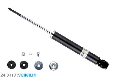 24-011839, Bilstein B4  Gas Schokdemper vooras, Mercedes S-CLASS (W126), "260 SE,  280 S,  280 SE,SEL,  3.8,  300 SE,SEL,380 SE,SEL,  420 SE,SEL,  500 SE,SEL,500 SE,SEL CAT", 12/1979-06/1991, with standard chassis, without ride height adjustment, Standaard lengte, geschikt voor gebruik met verlagingsveren tot -30mm