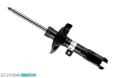 22-213846, Bilstein B4  Gas Schokdemper vooras rechts, Mitsubishi LANCER SPORTBACK (CX_A), "1.5,  1.5 Bifuel,  1.6,  1.8,  1.8 Bifuel,1.8 DI-D,  1.8 Flex,  2.0 DI-D,  2.0 i,2.4 i", 10/2007-, rim: 16'', Standaard lengte, geschikt voor gebruik met verlagingsveren tot -30mm