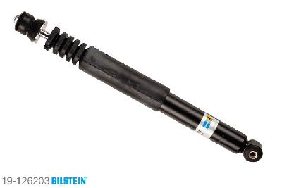 19-126203, Bilstein B4  Gas Schokdemper achteras, Opel CORSA A TR (91_, 92_, 96_, 97_), "1.0,  1.2 i,  1.2 N,  1.2 S,  1.3,  1.3 GL,1.3 S,  1.4 i,  1.4 S,  1.5 D,  1.5 TD", 09/1982-03/1993, Standaard lengte, geschikt voor gebruik met verlagingsveren tot -30mm