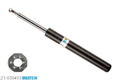 21-030413, Bilstein B4  Gas Schokdemper vooras, Opel KADETT E Hatchback (33_, 34_, 43_, 44_), 1.2,  1.3,  1.3 S,  1.6 S,  1.8 E,  1.8 GSI, 09/1984-08/1986, Standaard lengte, geschikt voor gebruik met verlagingsveren tot -30mm