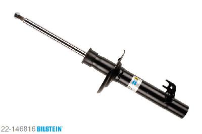 22-146816, Bilstein B4  Gas Schokdemper vooras rechts, Peugeot 107, 1.0,  1.4 HDi, 06/2005-, Standaard lengte, geschikt voor gebruik met verlagingsveren tot -30mm