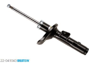 22-041043, Bilstein B4  Gas Schokdemper vooras links, Peugeot 205 I (741A/C), 1.6 GTI,  1.9 GTI, 12/1984-10/1987, Standaard lengte, geschikt voor gebruik met verlagingsveren tot -30mm
