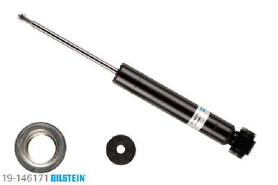 19-146171, Bilstein B4  Gas Schokdemper vooras, Peugeot 407 (6D_), "1.6 HDi 110,  1.8,  1.8 16V,  2.0,  2.0 16V,2.0 HDi,  2.0 HDi 135,  2.2,  2.2 16V,2.2 HDi 170,  2.7 HDi", 05/2004-, without electronic suspension control, Standaard lengte, geschikt voor gebruik met verlagingsveren tot -30mm