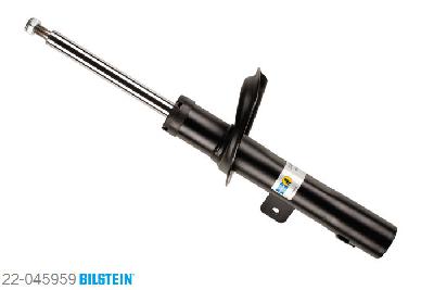 22-045959, Bilstein B4  Gas Schokdemper vooras links, Peugeot PARTNER Box (5), "1.1,  1.4,  1.4 BiFuel,  1.6,  1.6 HDi 75,1.6 HDi 90,  1.8,  1.8 D,  1.9 D,  2.0 HDi", 05/1996-, max. load: 800 kg, Standaard lengte, geschikt voor gebruik met verlagingsveren tot -30mm