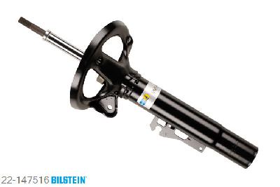 22-147516, Bilstein B4  Gas Schokdemper vooras links, Porsche 911 Targa (997), 3.6 Carrera 4,  3.8 Carrera 4S, 07/2006-, with sports suspension, without electronic suspension control, without PASM, Standaard lengte, geschikt voor gebruik met verlagingsveren tot -30mm