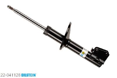 22-041128, Bilstein B4  Gas Schokdemper vooras, Renault CLIO I (B/C57_, 5/357_), 1.2,  1.4, 01/1991-09/1998, Front axle fixing hole pitches 52 mm, Standaard lengte, geschikt voor gebruik met verlagingsveren tot -30mm