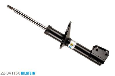 22-041166, Bilstein B4  Gas Schokdemper vooras, Renault CLIO I (B/C57_, 5/357_), 1.2,  1.4, 01/1991-09/1998, with standard chassis / Front axle fixing hole pitches 54 mm, Standaard lengte, geschikt voor gebruik met verlagingsveren tot -30mm
