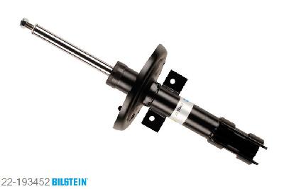 22-193452, Bilstein B4  Gas Schokdemper vooras, Renault MEGANE CC, "1.4 16V,  1.5 dCi,  1.6 16V,  1.6 dCi,1.9 dCi,  2.0 CVT,  2.0 dCi,  2.0 TCe", 06/2010-, with standard chassis, Standaard lengte, geschikt voor gebruik met verlagingsveren tot -30mm