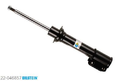 22-046857, Bilstein B4  Gas Schokdemper vooras, Renault MEGANE Scenic (JA0/1_), 1.9 dTi,  2.0 i, 01/1997-09/1999, Front axle fixing hole pitches at the front 60 mm, mark: FA0J,FA0K,FA0Y,JA, Standaard lengte, geschikt voor gebruik met verlagingsveren tot -30mm