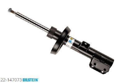 22-147073, Bilstein B4  Gas Schokdemper vooras, Saab 9-5 Estate (YS3E), 2.0 t,  2.3 t,  2.3 Turbo,  3.0 TiD,  3.0 V6t, 10/1998-, -> CH.Nr.: YSEES55CD1, with standard chassis / Front axle fixing hole pitches 58 mm, Standaard lengte, geschikt voor gebruik met verlagingsveren tot -30mm