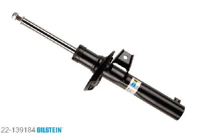 22-139184, Bilstein B4  Gas Schokdemper vooras, Seat ALTEA (5P1), "1.2 TSI,  1.4 16V,  1.4 TSI,  1.6,  1.6 LPG,1.6 TDI,  1.8 TFSI,  1.9 TDI,  2.0 FSI,2.0 TDI,  2.0 TDI 16V,  2.0 TFSI", 04/2006-, with sports suspension / Front axle strutdiameter 50 mm, Standaard lengte, geschikt voor gebruik met verlagingsveren tot -30mm